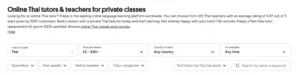 Preply Find Tutors Options