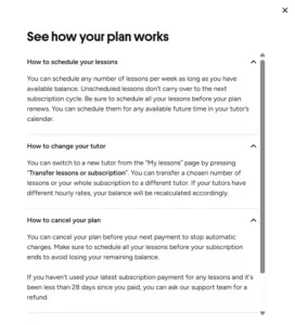 Preply Subscription Plan FAQ 1