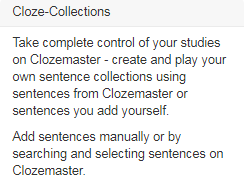 Cloze-Collections Explanation