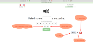 Fluency Fast Track Listening Skill Text Input Button Options