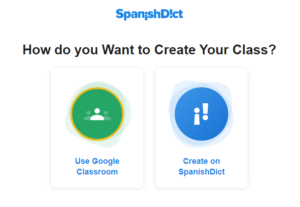 SpanishDict Create A Classroom