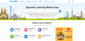 SpanishDict Homepage Dashboard