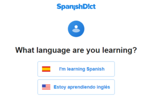 SpanishDict Welcome Question