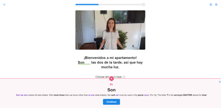 SpanishDict Grammar Lesson Exercises Wrong Answer Explained