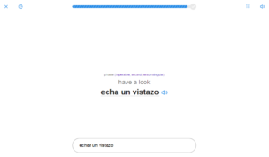 SpanishDict Vocabulary Quiz Hint Reveal