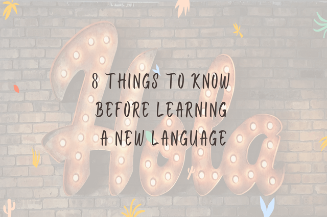 You are currently viewing 8 Things To Know Before Learning A New Language