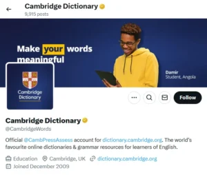 Cambridge Dictionary